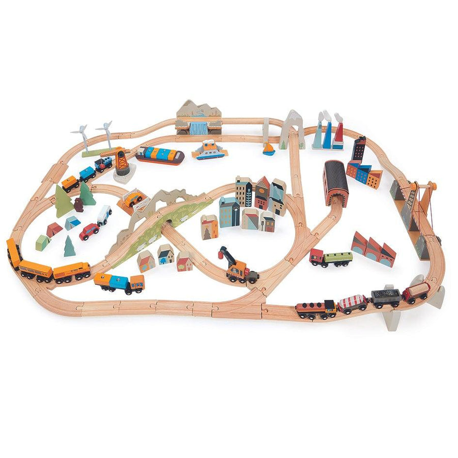 Buy Tender Leaf Toys Mountain View Train Set | for kids by Learning Bugs UK