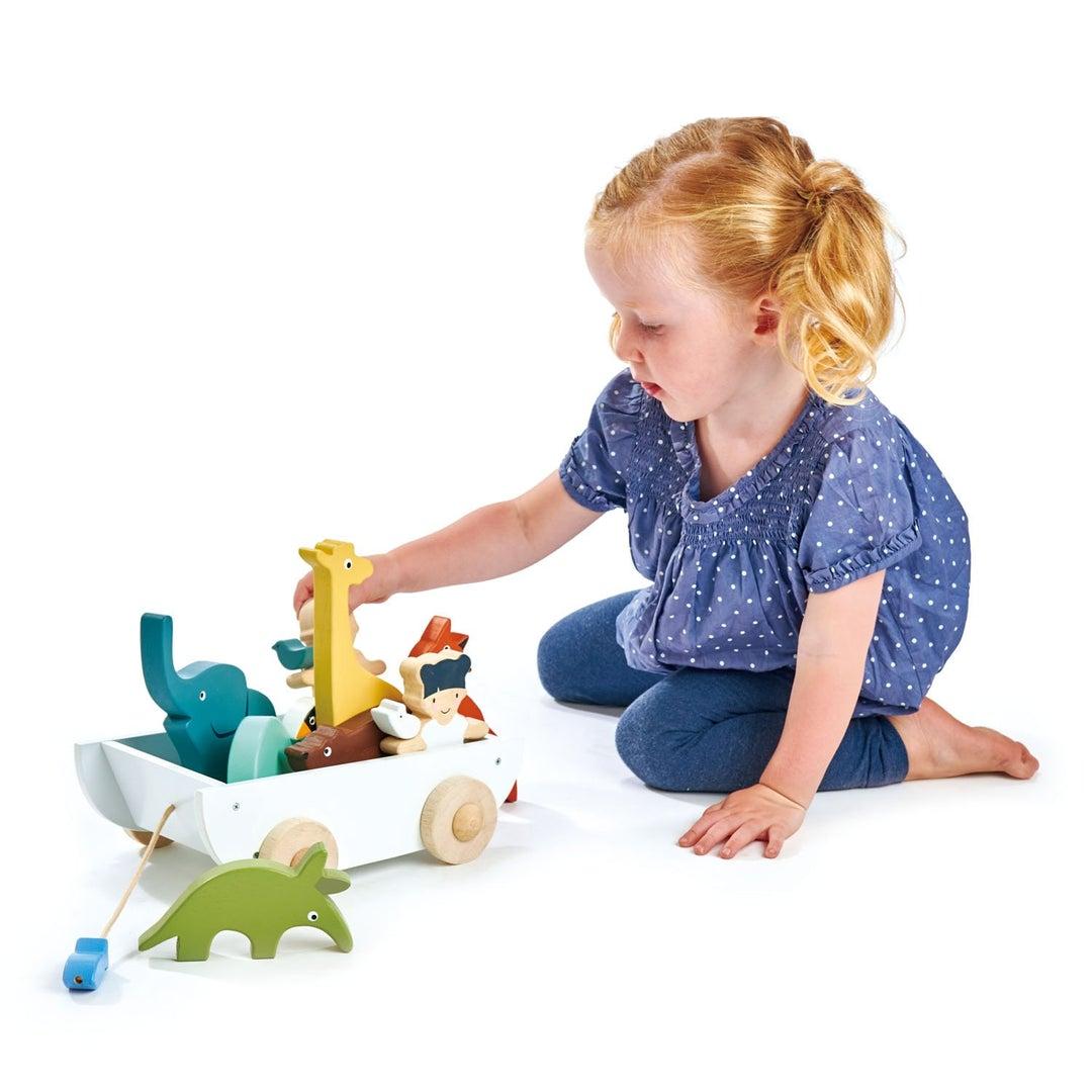 Buy Tender Leaf - Wooden Cart and Friends | for kids by Learning Bugs UK
