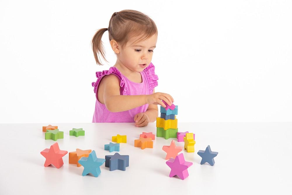 Buy Tickit Rainbow Wooden Stars | for kids by Learning Bugs UK