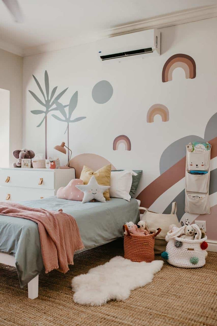 Abstract Wren Wallpaper Mural